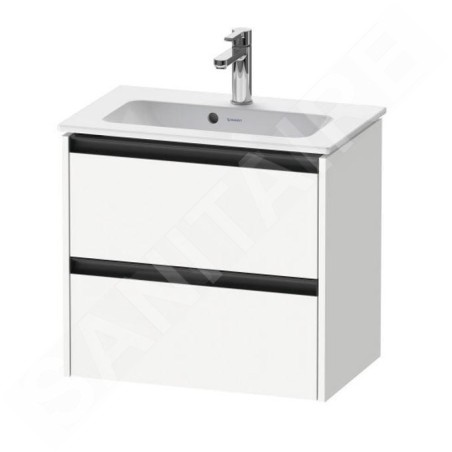 Duravit Ketho.2 - Meuble-vasque, 549x610x390 mm, 2 tiroirs, blanc mat K25255018180000