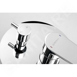 Sapho Kai - Mitigeur encastré de douche, 2 sorties, avec inverseur, chrome KA43