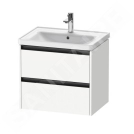Duravit Ketho.2 - Meuble-vasque, 549x634x455 mm, 2 tiroirs, blanc mat K25282018180000