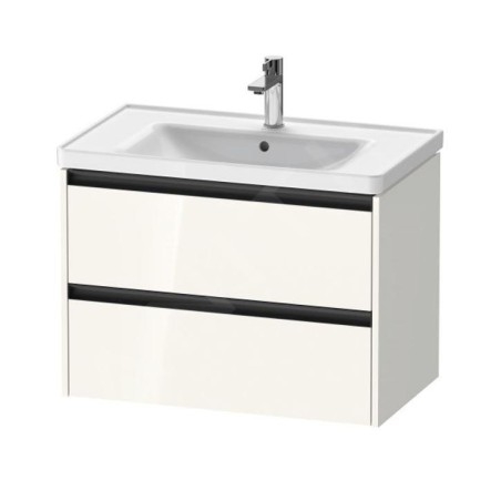 Duravit Ketho.2 - Meuble-vasque, 549x784x455 mm, 2 tiroirs, blanc brillant K25283022220000