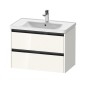Duravit Ketho.2 - Meuble-vasque, 549x784x455 mm, 2 tiroirs, blanc brillant K25283022220000 Duravit Ketho.2 - Meuble-vasque, 549x784x455 mm, 2 tiroirs, blanc brillant K25283022220000