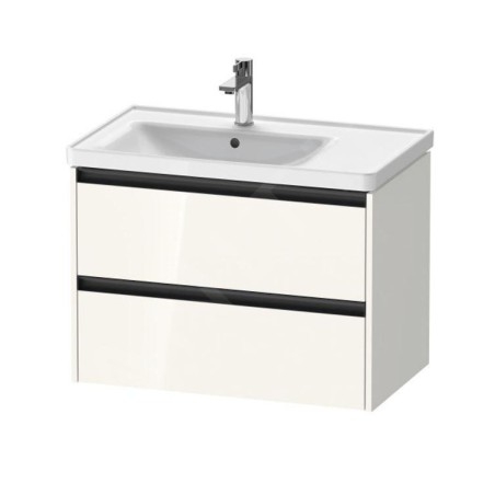 Duravit Ketho.2 - Meuble-vasque, 549x784x455 mm, 2 tiroirs, blanc brillant K25285022220000