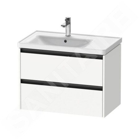Duravit Ketho.2 - Meuble-vasque, 549x784x455 mm, 2 tiroirs, blanc mat K25285018180000