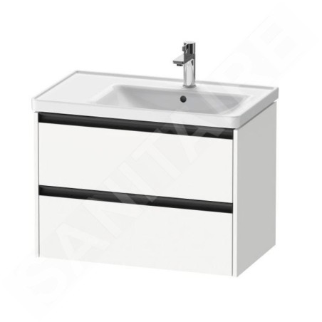Duravit Ketho.2 - Meuble-vasque, 549x784x455 mm, 2 tiroirs, blanc mat K25286018180000