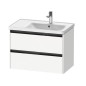 Duravit Ketho.2 - Meuble-vasque, 549x784x455 mm, 2 tiroirs, blanc mat K25286018180000