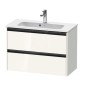 Duravit Ketho.2 - Meuble-vasque, 549x810x390 mm, 2 tiroirs, blanc brillant K25256022220000 Duravit Ketho.2 - Meuble-vasque, 549x810x390 mm, 2 tiroirs, blanc brillant K25256022220000