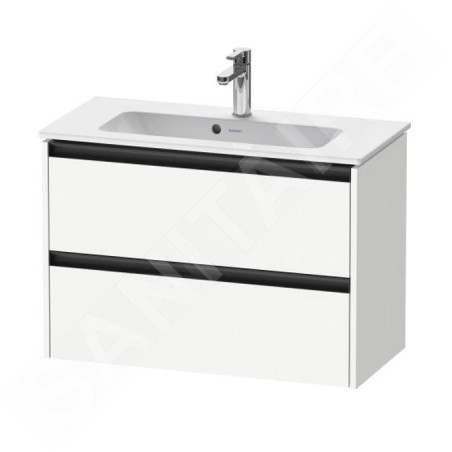 Duravit Ketho.2 - Meuble-vasque, 549x810x390 mm, 2 tiroirs, blanc mat K25256018180000