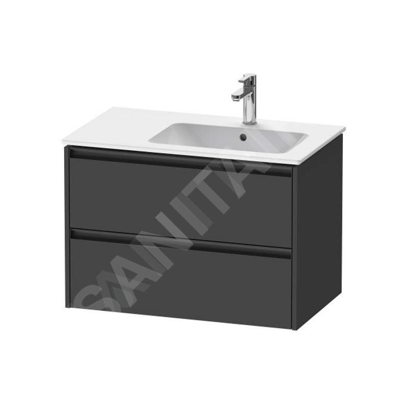 Duravit Ketho.2 - Meuble à lavabo 549x810x480 mm, 2 tiroirs, graphite mat K25268049490000 Duravit Ketho.2 - Meuble à lavabo 549x810x480 mm, 2 tiroirs, graphite mat K25268049490000