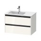Duravit Ketho.2 - Meuble-vasque, 549x810x480 mm, 2 tiroirs, blanc brillant K25267022220000 Duravit Ketho.2 - Meuble-vasque, 549x810x480 mm, 2 tiroirs, blanc brillant K25267022220000