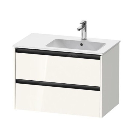 Duravit Ketho.2 - Meuble-vasque, 549x810x480 mm, 2 tiroirs, blanc brillant K25268022220000