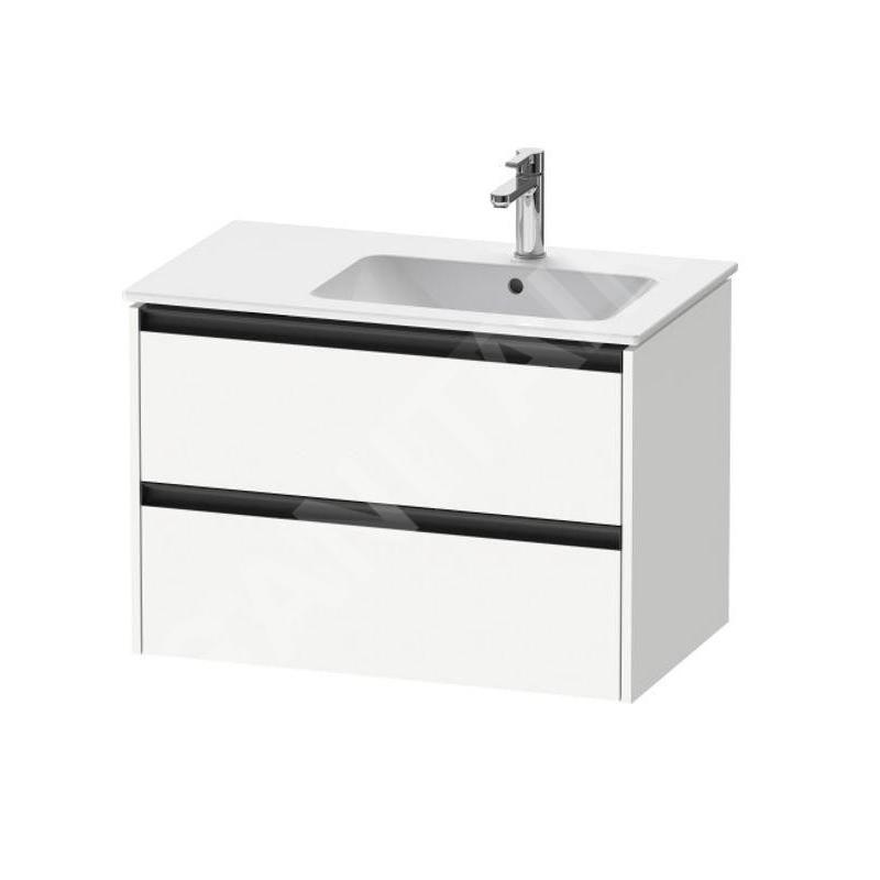 Duravit Ketho.2 - Meuble-vasque, 549x810x480 mm, 2 tiroirs, blanc mat K25268018180000 Duravit Ketho.2 - Meuble-vasque, 549x810x480 mm, 2 tiroirs, blanc mat K25268018180000