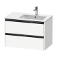 Duravit Ketho.2 - Meuble-vasque, 549x810x480 mm, 2 tiroirs, blanc mat K25268018180000 Duravit Ketho.2 - Meuble-vasque, 549x810x480 mm, 2 tiroirs, blanc mat K25268018180000