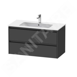 Duravit Ketho.2 - Meuble-vasque, 550x1010x480 mm, 2 tiroirs, graphite mat K25264049490000