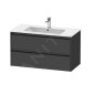 Duravit Ketho.2 - Meuble-vasque, 550x1010x480 mm, 2 tiroirs, graphite mat K25264049490000