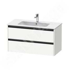 Duravit Ketho.2 - Meuble-vasque, 550x1010x480 mm, 2 tiroirs, blanc mat K25264018180000
