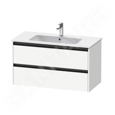 Duravit Ketho.2 - Meuble-vasque, 550x1010x480 mm, 2 tiroirs, blanc mat K25264018180000