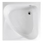 Polysan Carmen - Receveur de douche profond 900x900x300 mm, avec construction, Heavy Shell, blanc 29711