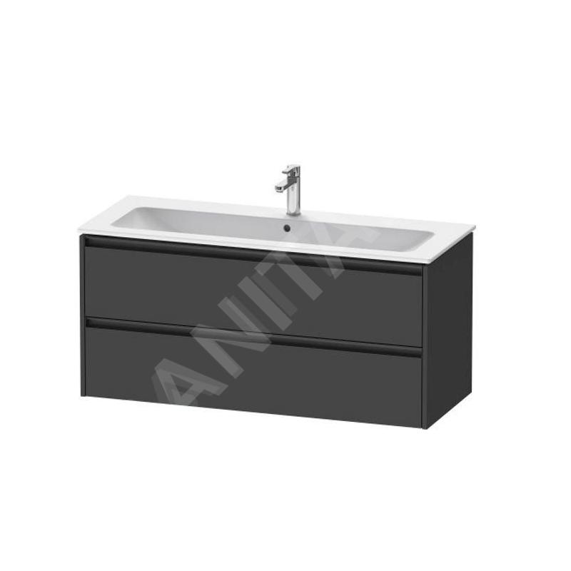 Duravit Ketho.2 - Meuble-vasque, 550x1210x480 mm, 2 tiroirs, graphite mat K25265049490000 Duravit Ketho.2 - Meuble-vasque, 550x1210x480 mm, 2 tiroirs, graphite mat K25265049490000