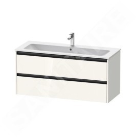Duravit Ketho.2 - Meuble sous lavabo 550x1210x480 mm, 2 tiroirs, blanc brillant K25265022220000