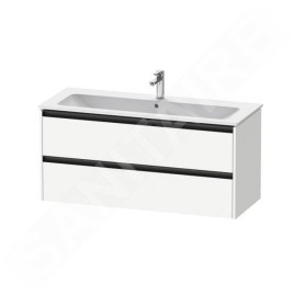 Duravit Ketho.2 - Meuble-vasque, 550x1210x480 mm, 2 tiroirs, blanc mat K25265018180000