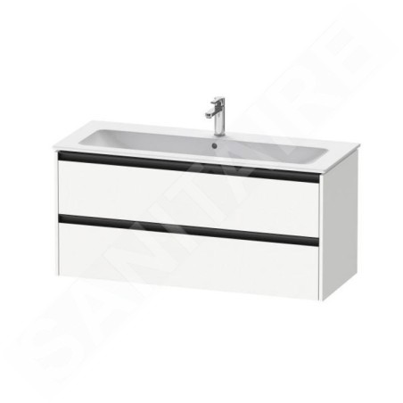 Duravit Ketho.2 - Meuble-vasque, 550x1210x480 mm, 2 tiroirs, blanc mat K25265018180000