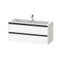 Duravit Ketho.2 - Meuble-vasque, 550x1210x480 mm, 2 tiroirs, blanc mat K25265018180000 Duravit Ketho.2 - Meuble-vasque, 550x1210x480 mm, 2 tiroirs, blanc mat K25265018180000