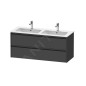 Duravit Ketho.2 - Meuble-vasque, 550x1280x480 mm, 2 tiroirs, graphite mat K25266049490000 Duravit Ketho.2 - Meuble-vasque, 550x1280x480 mm, 2 tiroirs, graphite mat K25266049490000