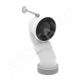 Ideal Standard Accessoires - Coude d'évacuation vertical, 185-200 mm, blanc T682067