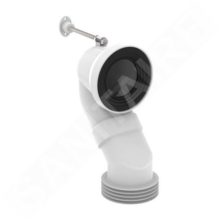 Ideal Standard Accessoires - Coude d'évacuation vertical, 185-200 mm, blanc T682067