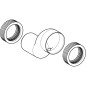 Geberit Accessoires - Kit de manchon de raccordement pour WC suspendu, excentré de 7 cm 131.108.11.1