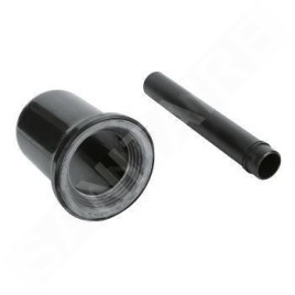Grohe Accessoires - Set d'entrée et de sortie pour toilettes, noir 37104K00