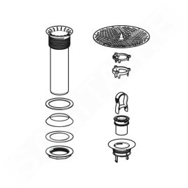 Geberit Accessoires - Kit de vidange pour urinoirs hybrides, diamètre 50 mm 500.672.00.1