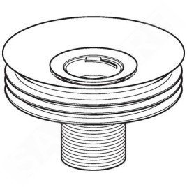 Geberit Accessoires - Adaptateur de siphon pour urinoirs sans eau, diamètre : 125 mm 116.062.00.1