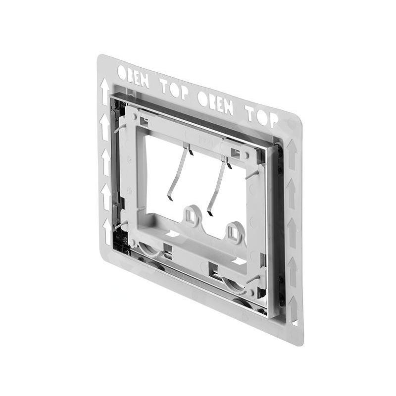 Duravit DuraSystem - Support de fixation pour plaque de déclenchement, chrome WD6001021000