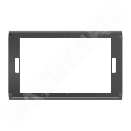 Geberit Sigma70 - Cadre de recouvrement pour Sigma70, chrome noir brillant 115.623.QC.1