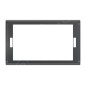 Geberit Sigma70 - Cadre de recouvrement pour Sigma70, chrome noir brillant 115.623.QC.1