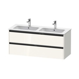 Duravit Ketho.2 - Meuble-vasque, 550x1280x480 mm, 2 tiroirs, blanc brillant K25266022220000