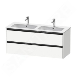 Duravit Ketho.2 - Meuble-vasque, 550x1280x480 mm, 2 tiroirs, blanc mat K25266018180000