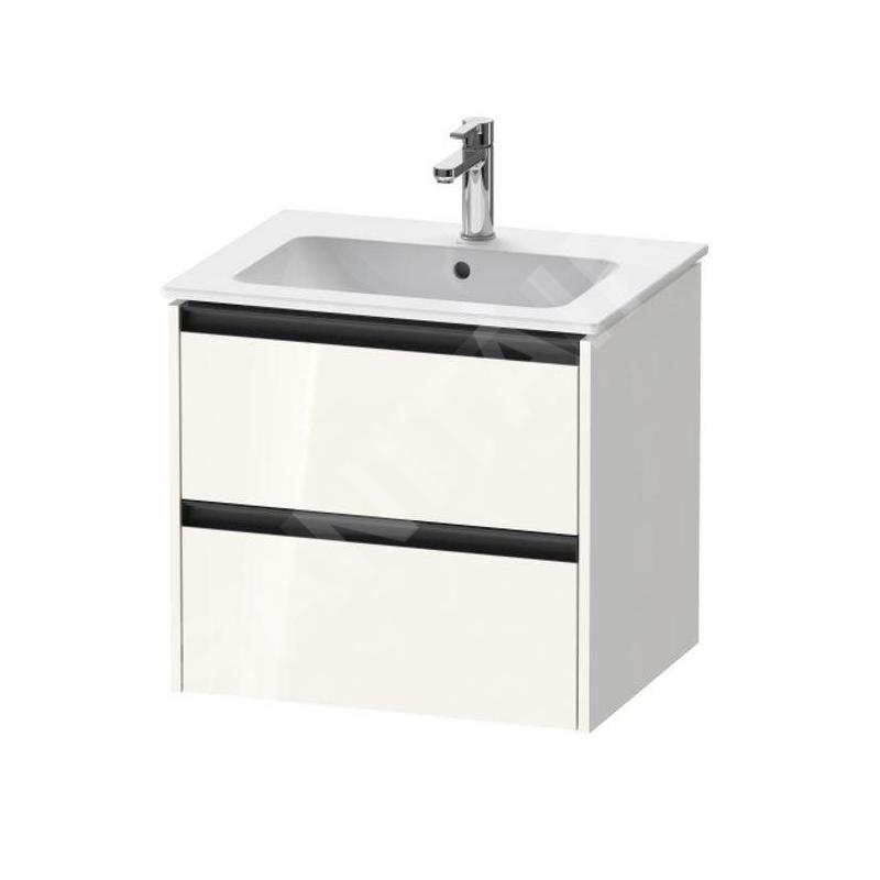 Duravit Ketho.2 - Meuble-vasque, 550x610x480 mm, 2 tiroirs, blanc brillant K25262022220000 Duravit Ketho.2 - Meuble-vasque, 550x610x480 mm, 2 tiroirs, blanc brillant K25262022220000
