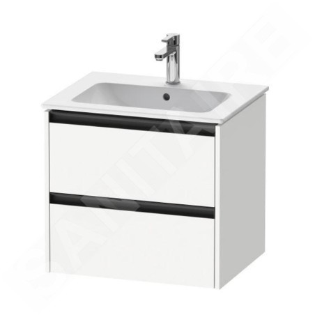Duravit Ketho.2 - Meuble-vasque, 550x610x480 mm, 2 tiroirs, blanc mat K25262018180000