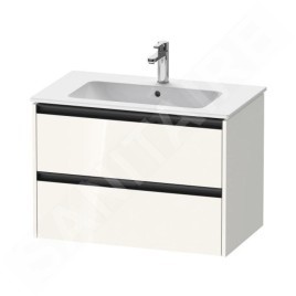 Duravit Ketho.2 - Meuble sous lavabo 550x810x480 mm, 2 tiroirs, blanc brillant K25263022220000