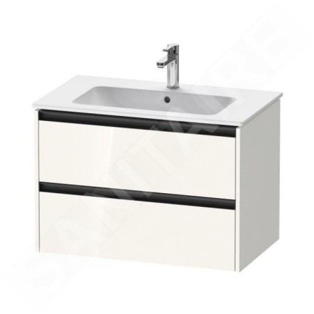 Duravit Ketho.2 - Meuble sous lavabo 550x810x480 mm, 2 tiroirs, blanc brillant K25263022220000