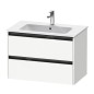 Duravit Ketho.2 - Meuble-vasque, 550x810x480 mm, 2 tiroirs, blanc mat K25263018180000