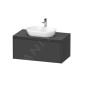 Duravit Ketho.2 - Meuble de lavabo avec découpe 459x1000x550 mm, 1 tiroir, graphite mat K24886049490000 Duravit Ketho.2 - Meuble de lavabo avec découpe 459x1000x550 mm, 1 tiroir, graphite mat K24886049490000