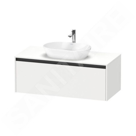 Duravit Ketho.2 - Meuble de lavabo avec découpe 459x1200x550 mm, 1 tiroirs, blanc mat K24887018180000