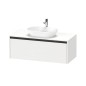 Duravit Ketho.2 - Meuble de lavabo avec découpe 459x1200x550 mm, 1 tiroirs, blanc mat K24887018180000 Duravit Ketho.2 - Meuble de lavabo avec découpe 459x1200x550 mm, 1 tiroirs, blanc mat K24887018180000