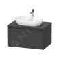 Duravit Ketho.2 - Meuble de lavabo avec découpe 459x800x550 mm, 1 tiroirs, graphite mat K24885049490000