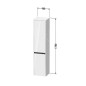 Duravit Ketho.2 - Armoire haute 1760x400x360 mm, 2 portes, charnières à gauche, graphite mat K21329L49490000