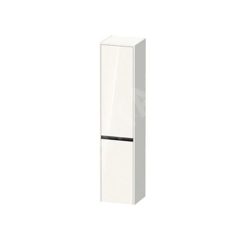 Duravit Ketho.2 - Armoire haute 1760x400x360 mm, 2 portes, charnières à gauche, blanc brillant K21329L22220000