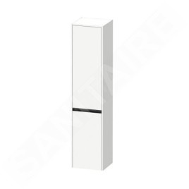 Duravit Ketho.2 - Armoire haute 1760x400x360 mm, 2 portes, charnières à droite, blanc mat K21329L18180000
